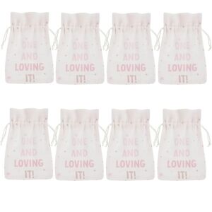 NWT First Birthday Favor Pouch - 7" x 5" (2 Packs of 8) 16 Total